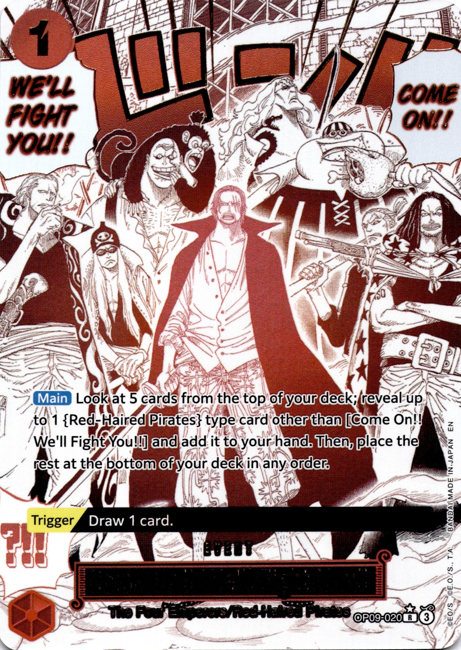 Come On!! We'll Fight You!! (Alternate Art) - Premium Booster -The Best- Vol. 2 (PRB-02)