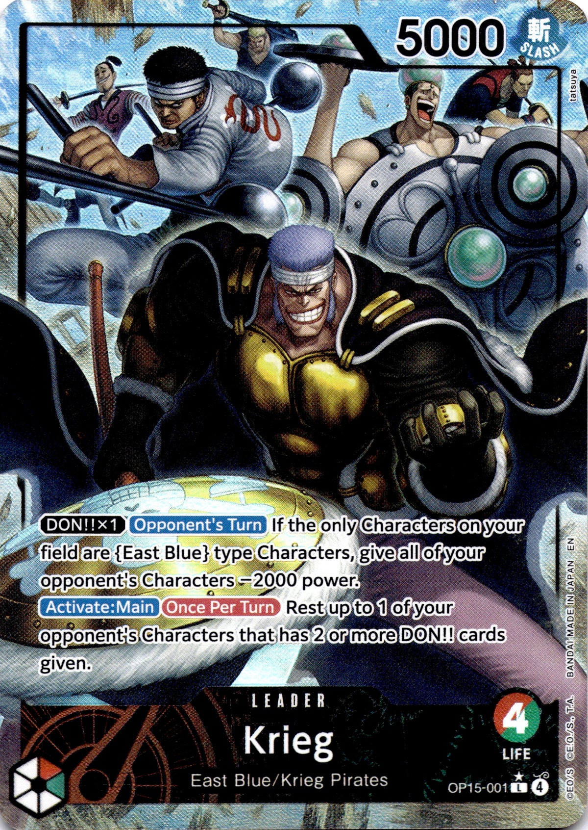 Krieg (OP15-001) (Alternate Art) - Adventure on Kami's Island