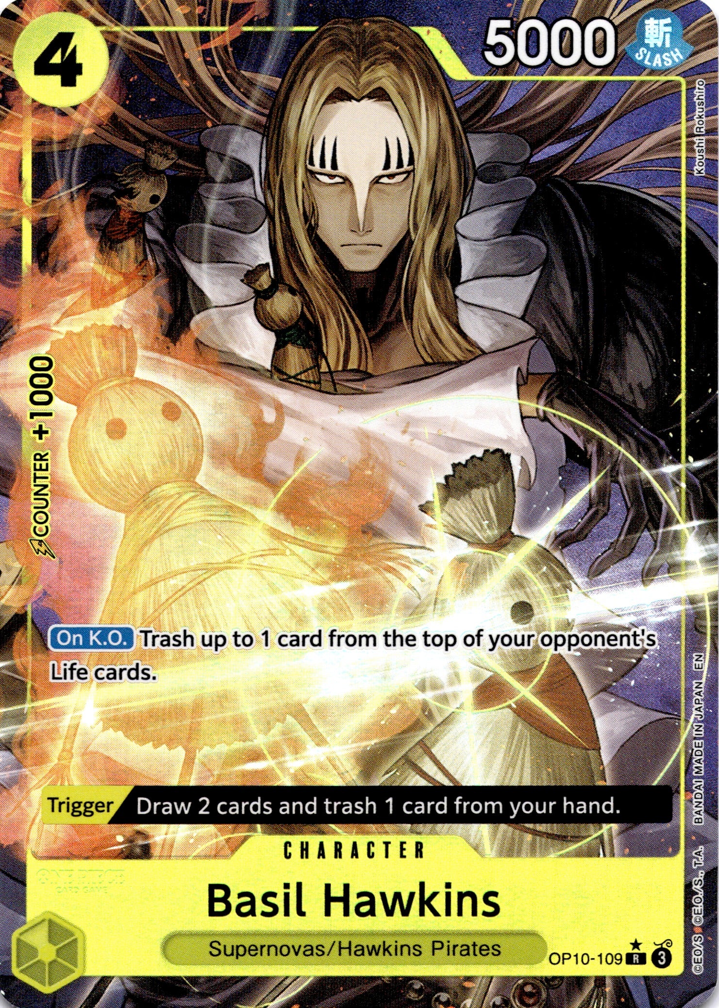 Basil Hawkins - OP10-109 (Alternate Art) - Premium Booster -The Best- Vol. 2 (PRB-02)