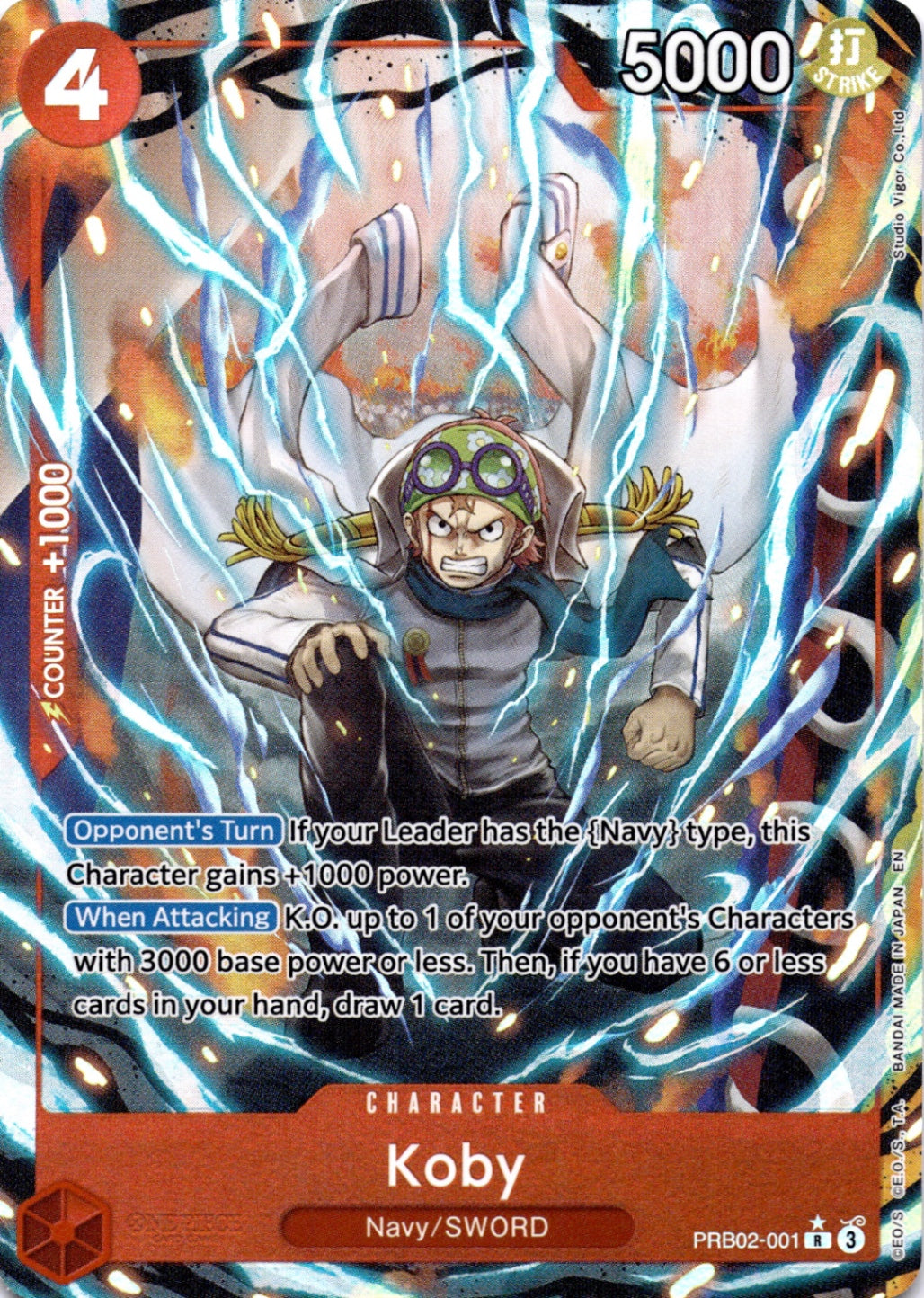 Koby (Alternate Art) R Premium Booster -The Best- Vol. 2 PRB02-001 NM