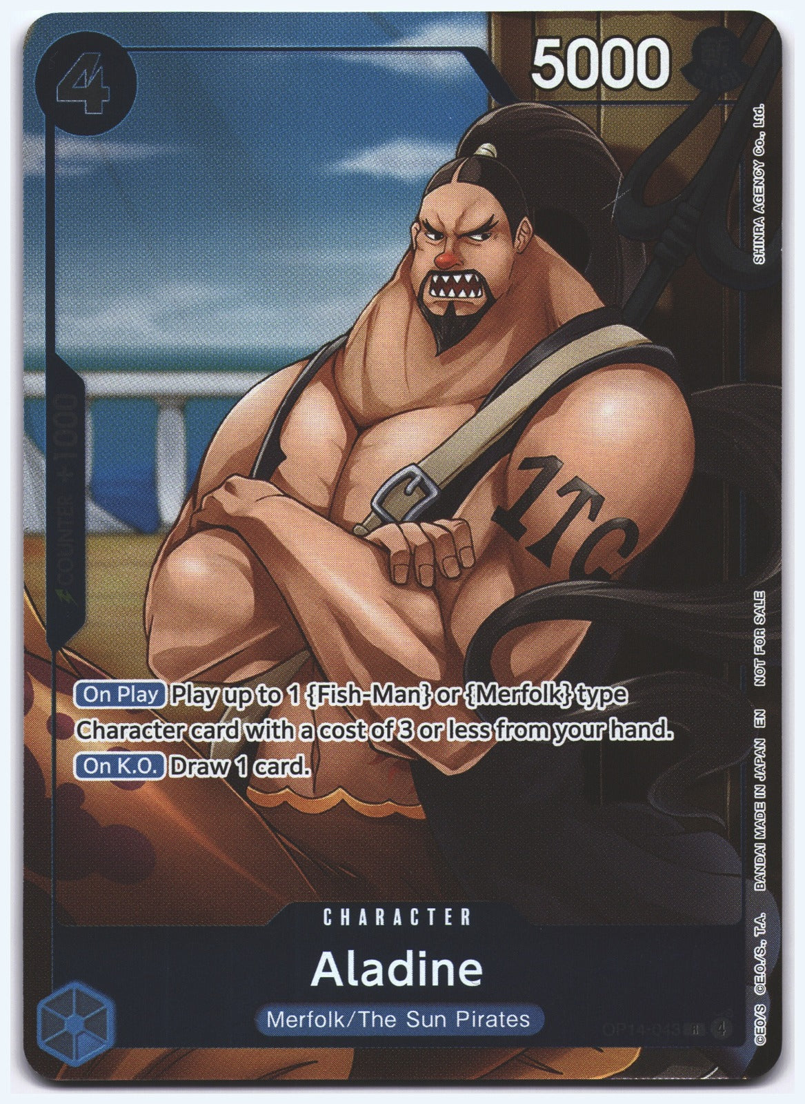Aladine (Dash Pack) R The Azure Sea's Seven OP14-043 NM