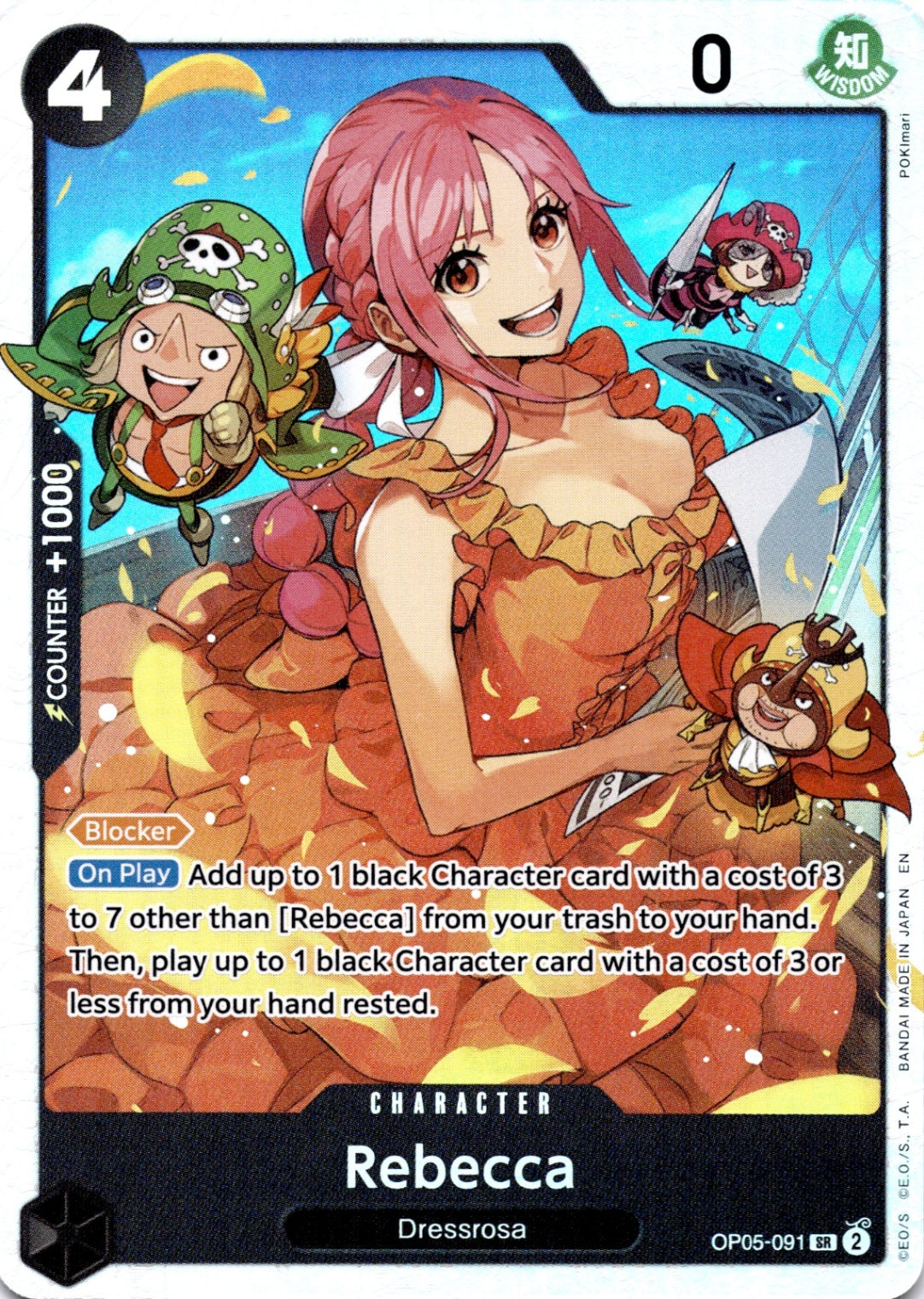 Rebecca SR Awakening of the New Era OP05-091 NM