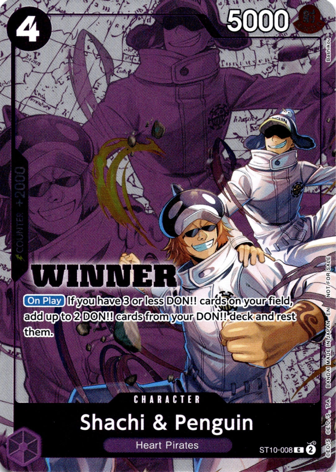 Shachi & Penguin (Winner Pack 2025 Vol. 4) C One Piece Promotion Cards ST10-008 NM