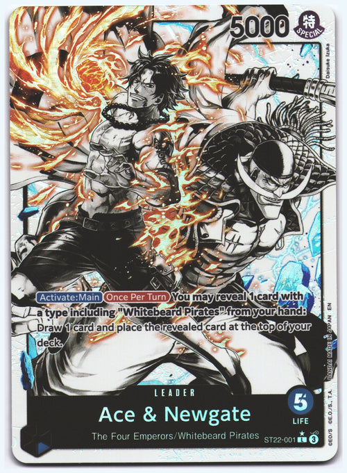 Ace & Newgate (Parallel) L Starter Deck 22: Ace & Newgate ST22-001 NM