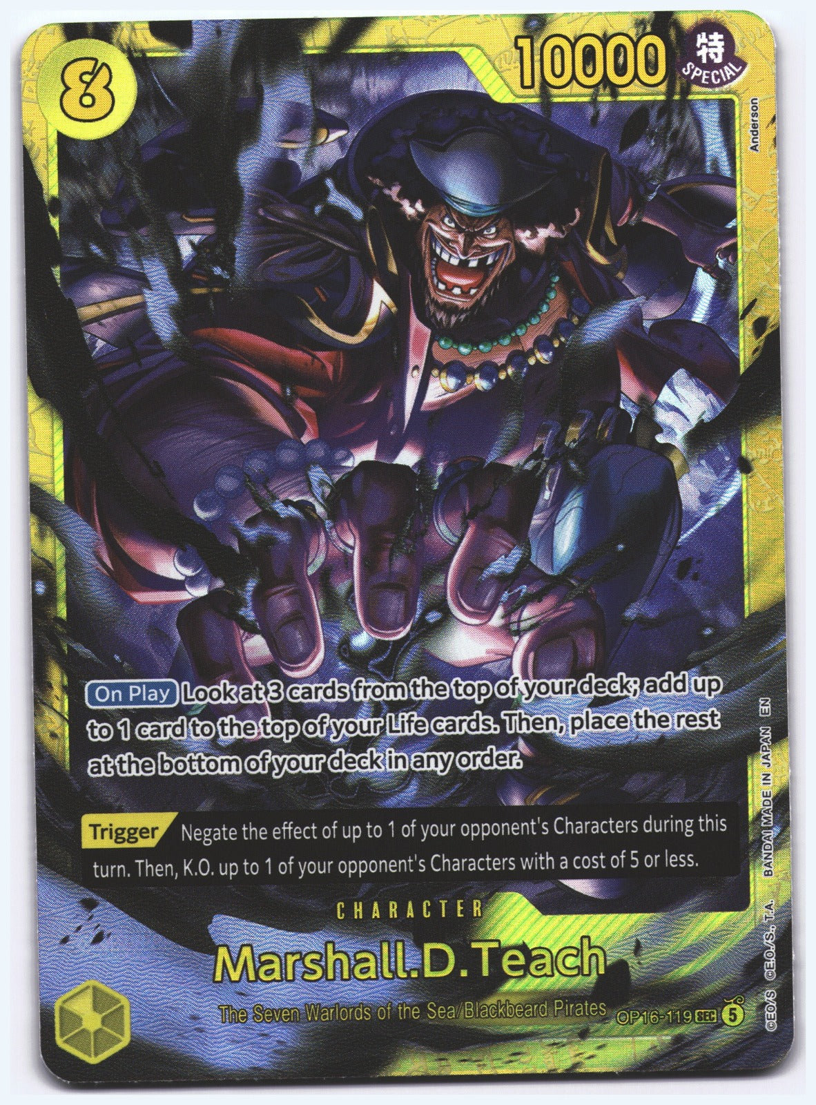 Marshall.D.Teach (119) SEC The Time of Battle OP16-119 NM