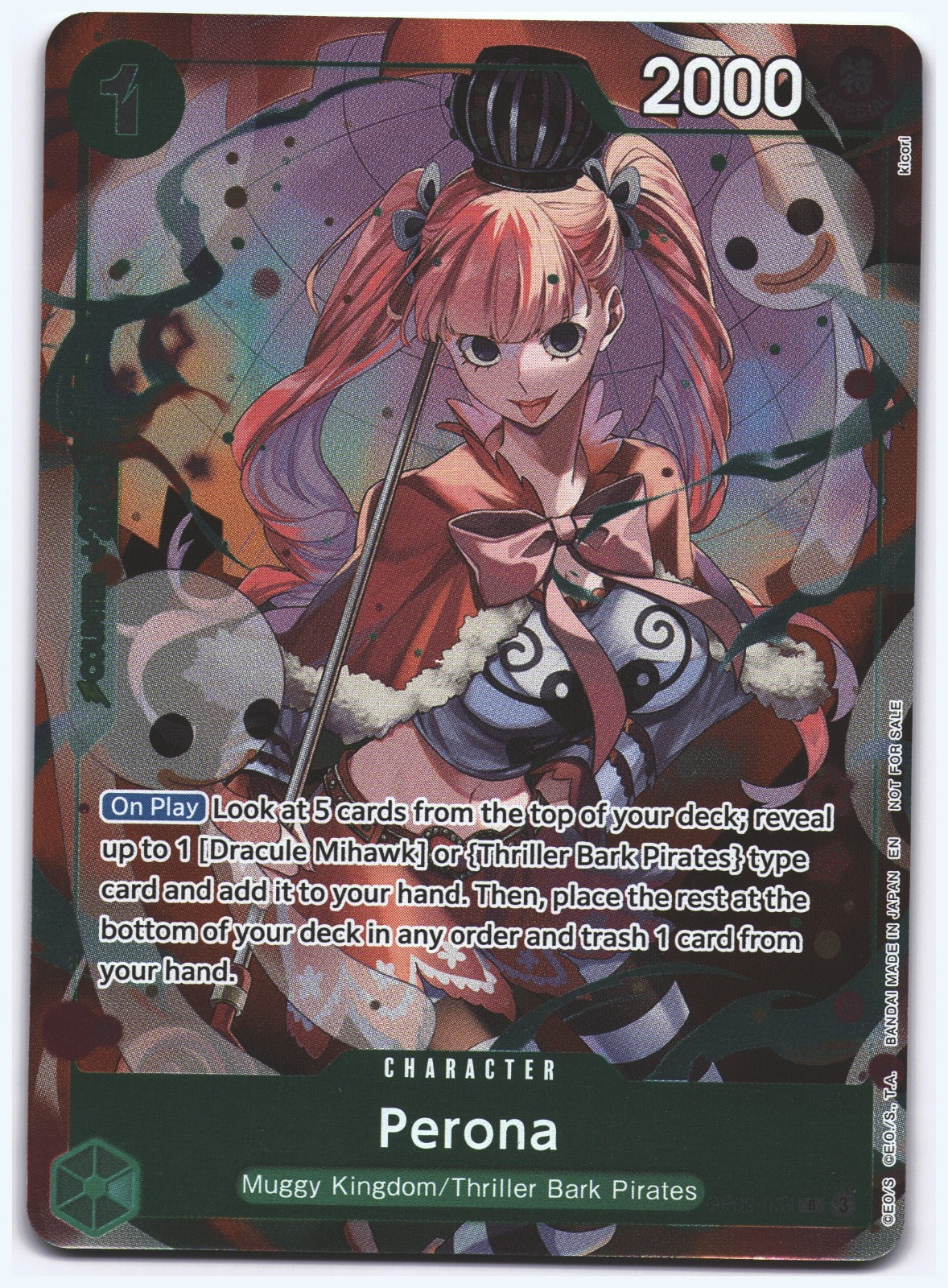 Perona - R Extra Booster: One Piece Heroines Edition OP09-034 NM