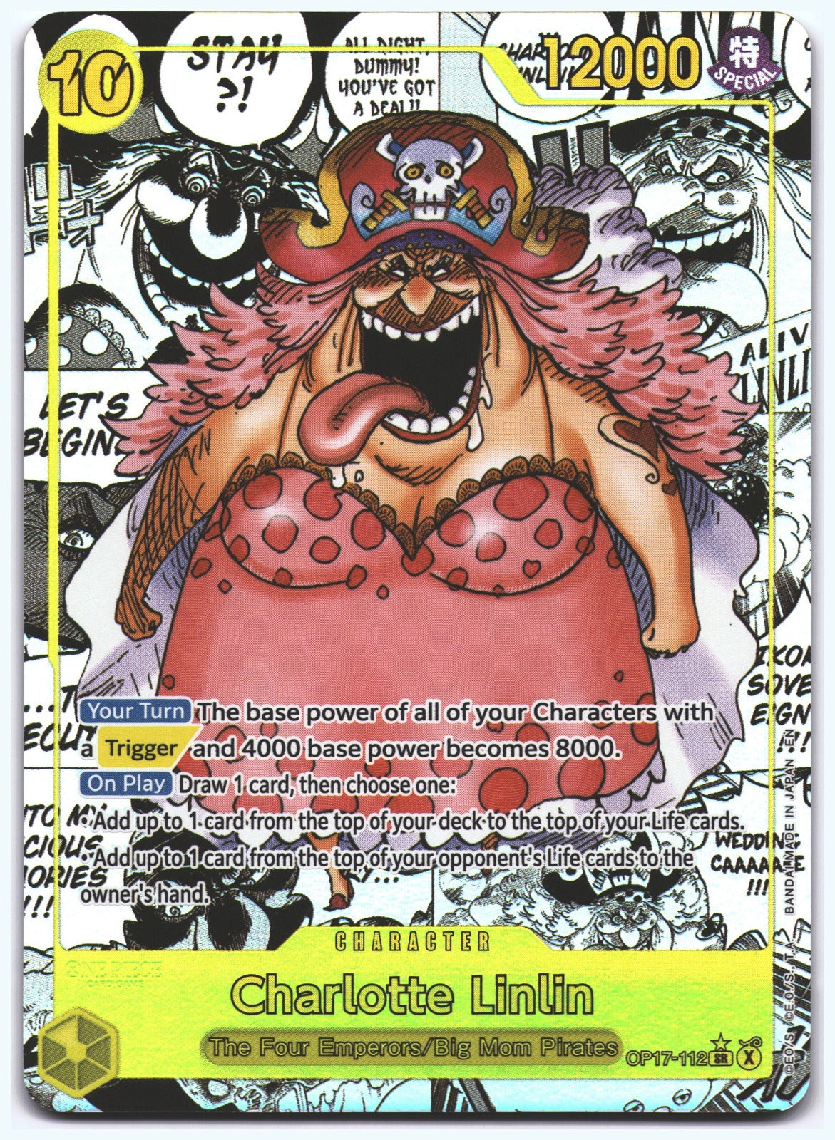 Charlotte Linlin (112) (Manga) SR The World's Strongest Warriors OP17-112 NM