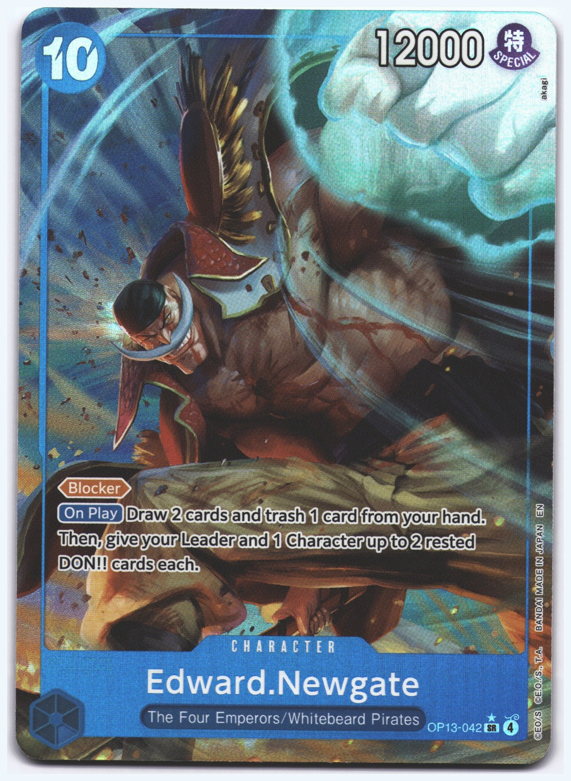 Edward.Newgate (Alternate Art) SR Carrying On His Will OP13-042 NM