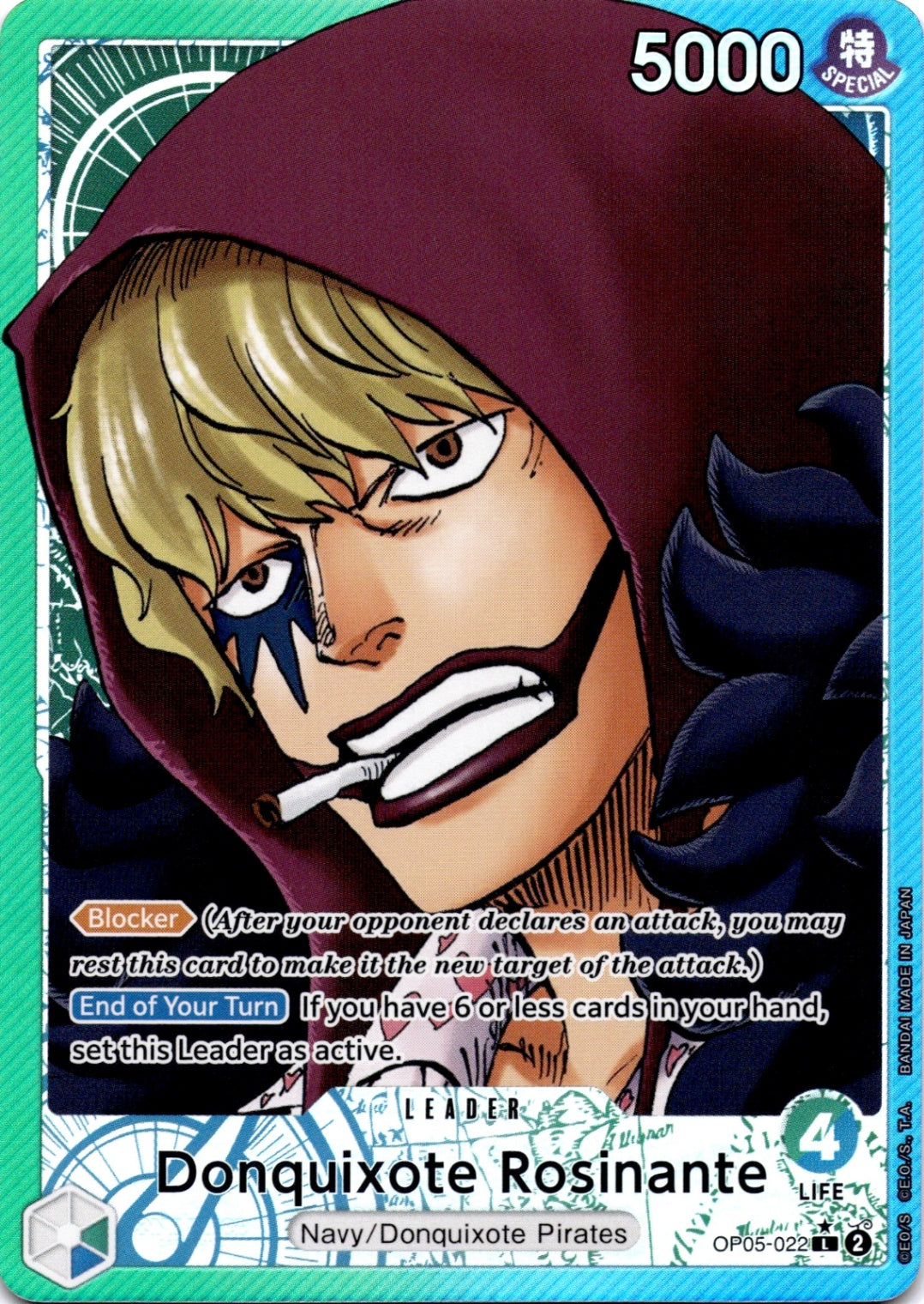 Donquixote Rosinante (022) (Alternate Art) L Awakening of the New Era OP05-022 NM