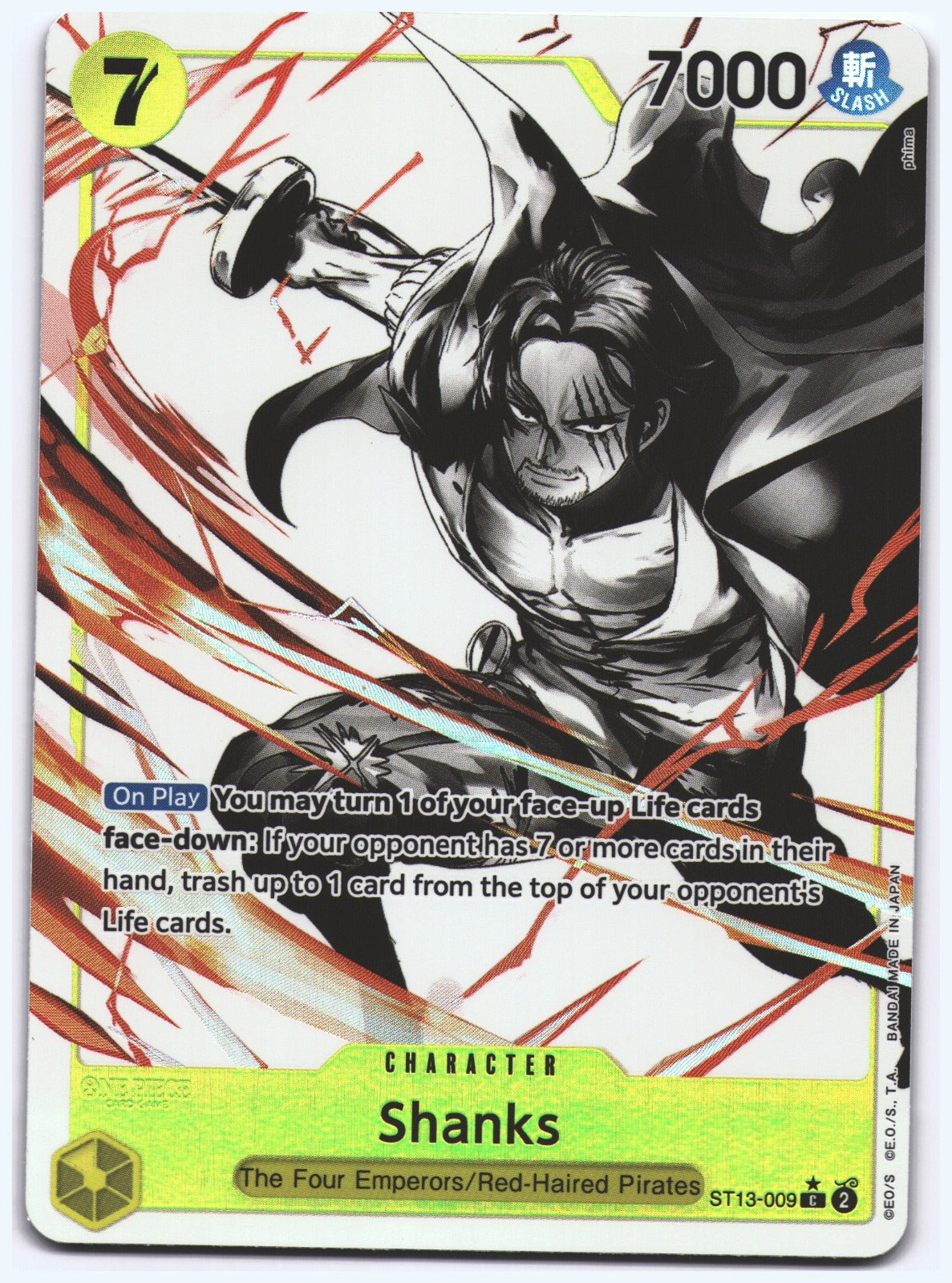 Shanks (Parallel) C Ultra Deck: The Three Brothers ST13-009 NM