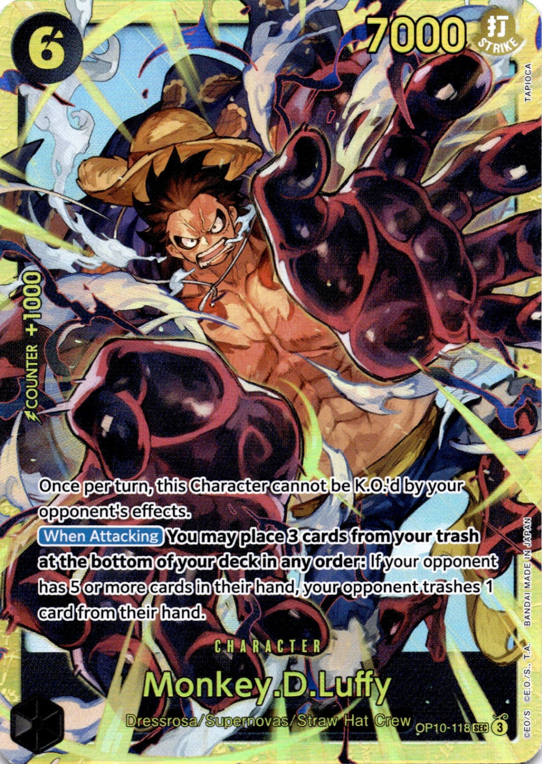 Monkey.D.Luffy (118) SEC Royal Blood OP10-118 NM