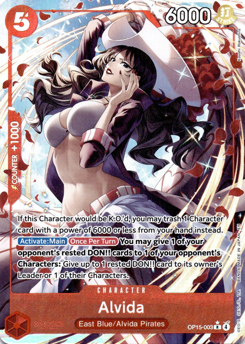 Alvida (Alternate Art) R Adventure on Kami's Island OP15-003 NM
