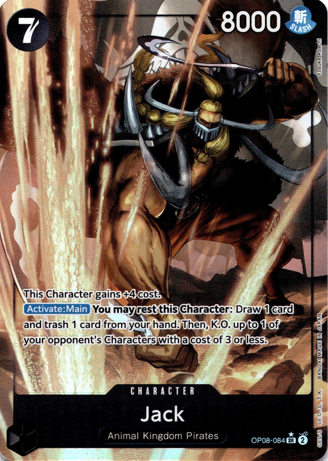 Jack (Parallel) SR Two Legends OP08-084 NM