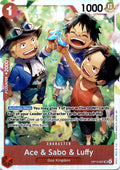 Ace & Sabo & Luffy SR Carrying On His Will OP13-007 NM