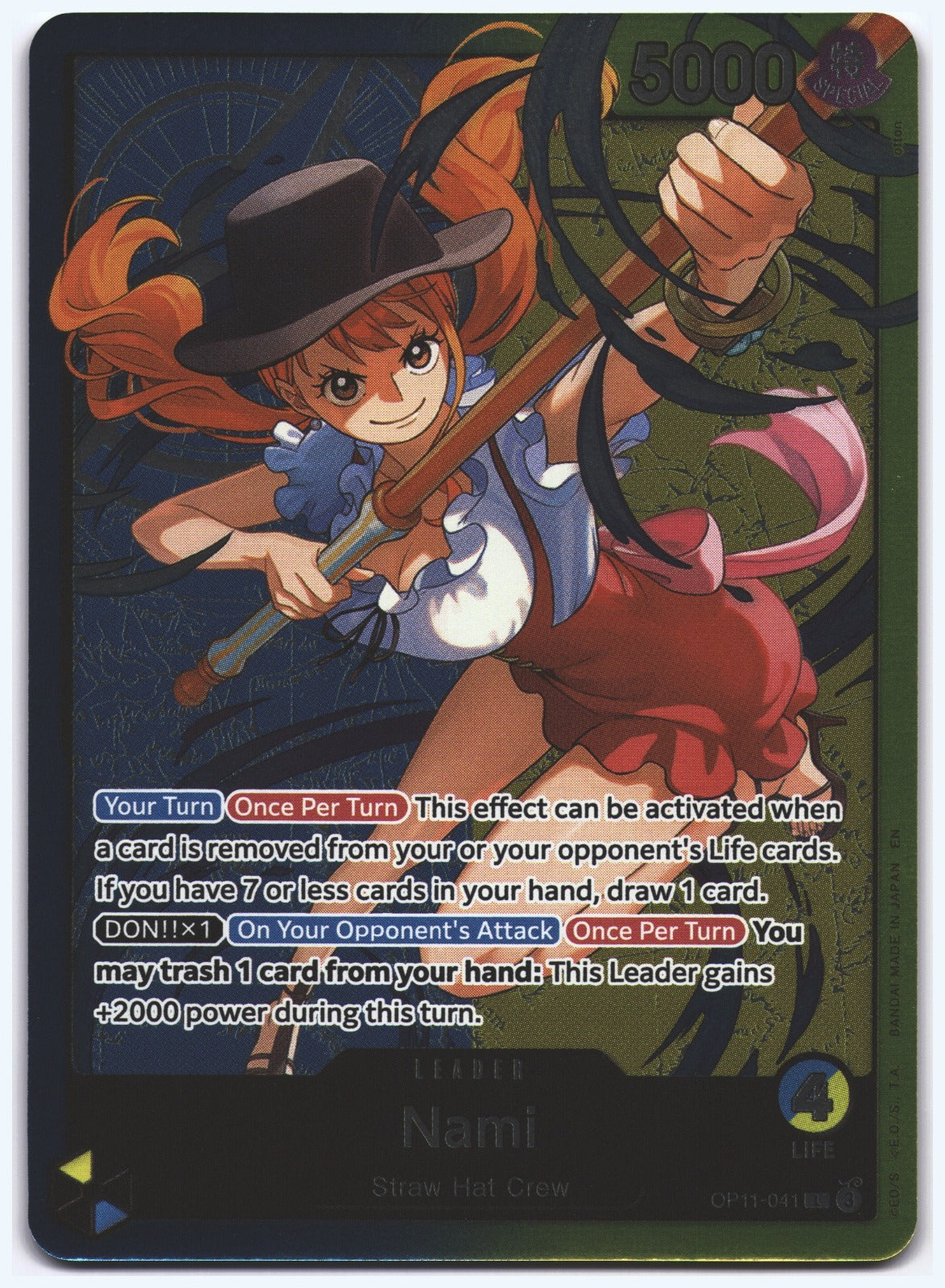 Nami (Nami Deck) L Learn Together Deck Set OP11-041 NM