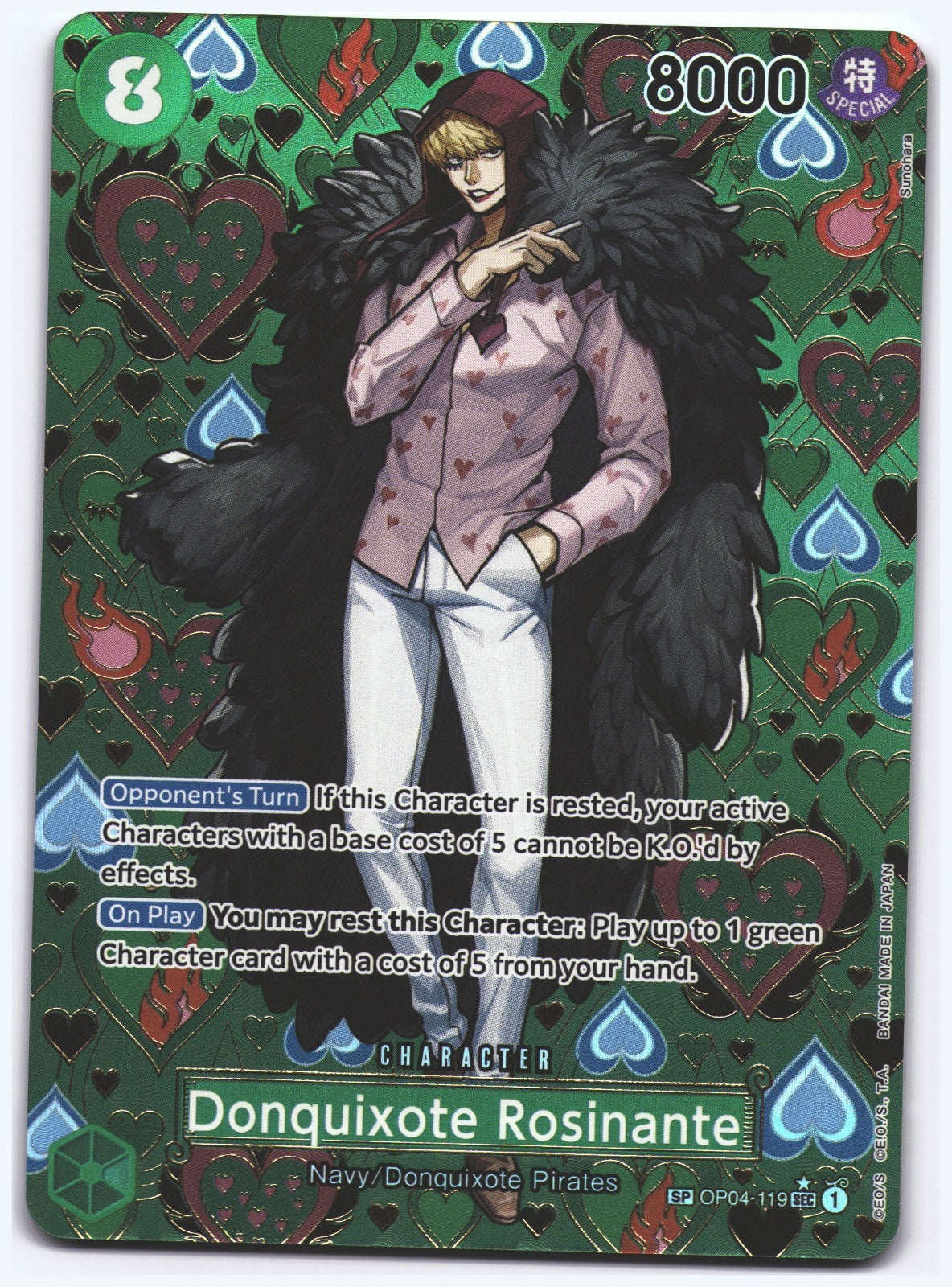 Donquixote Rosinante (SP) SEC Emperors in the New World OP04-119 NM
