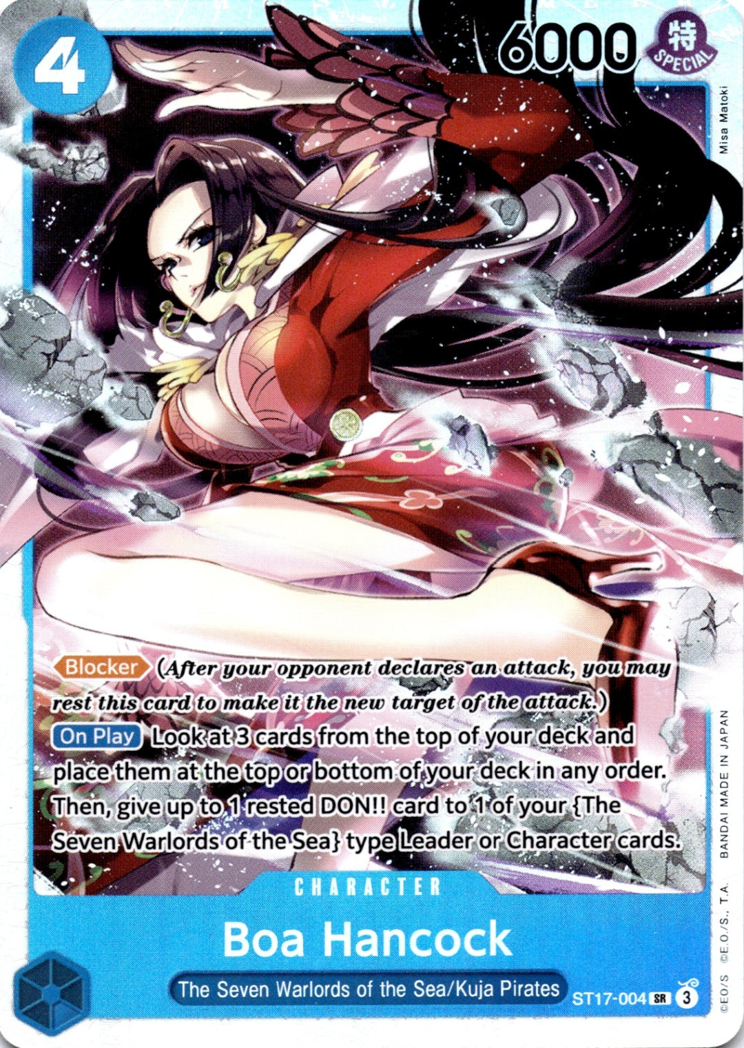 Boa Hancock SR Starter Deck 17: BLUE Donquixote Doflamingo ST17-004 NM