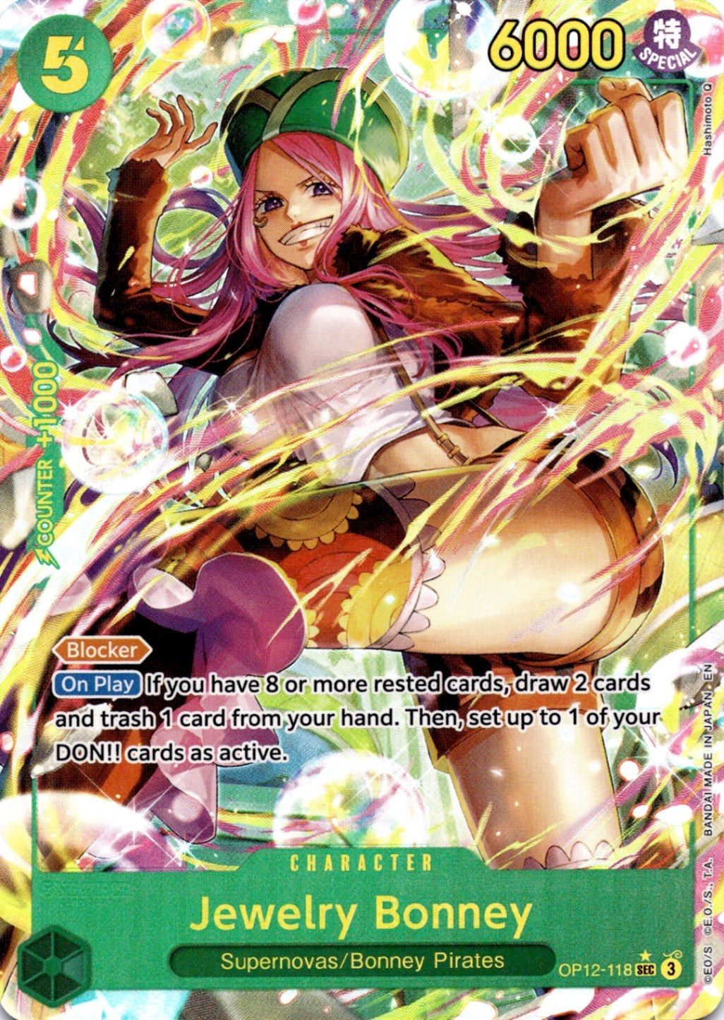 Jewelry Bonney (118) (Alternate Art) SEC Legacy of the Master OP12-118 NM