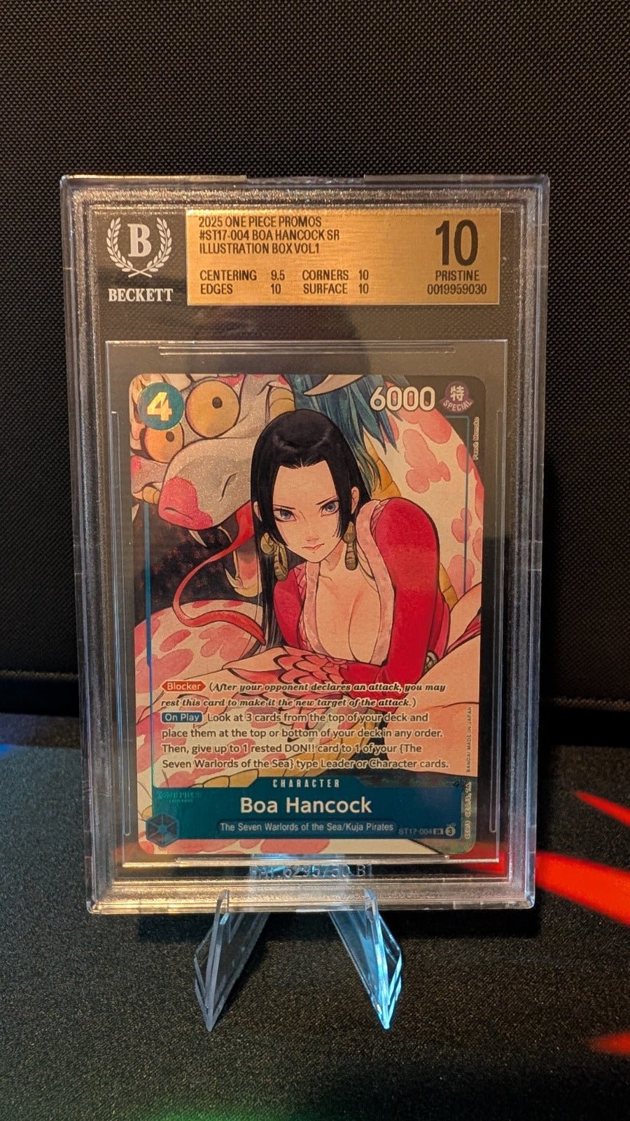 Boa Hancock (Illustration Box Vol.1) SR One Piece Promotion Cards ST17-004 BGS 10