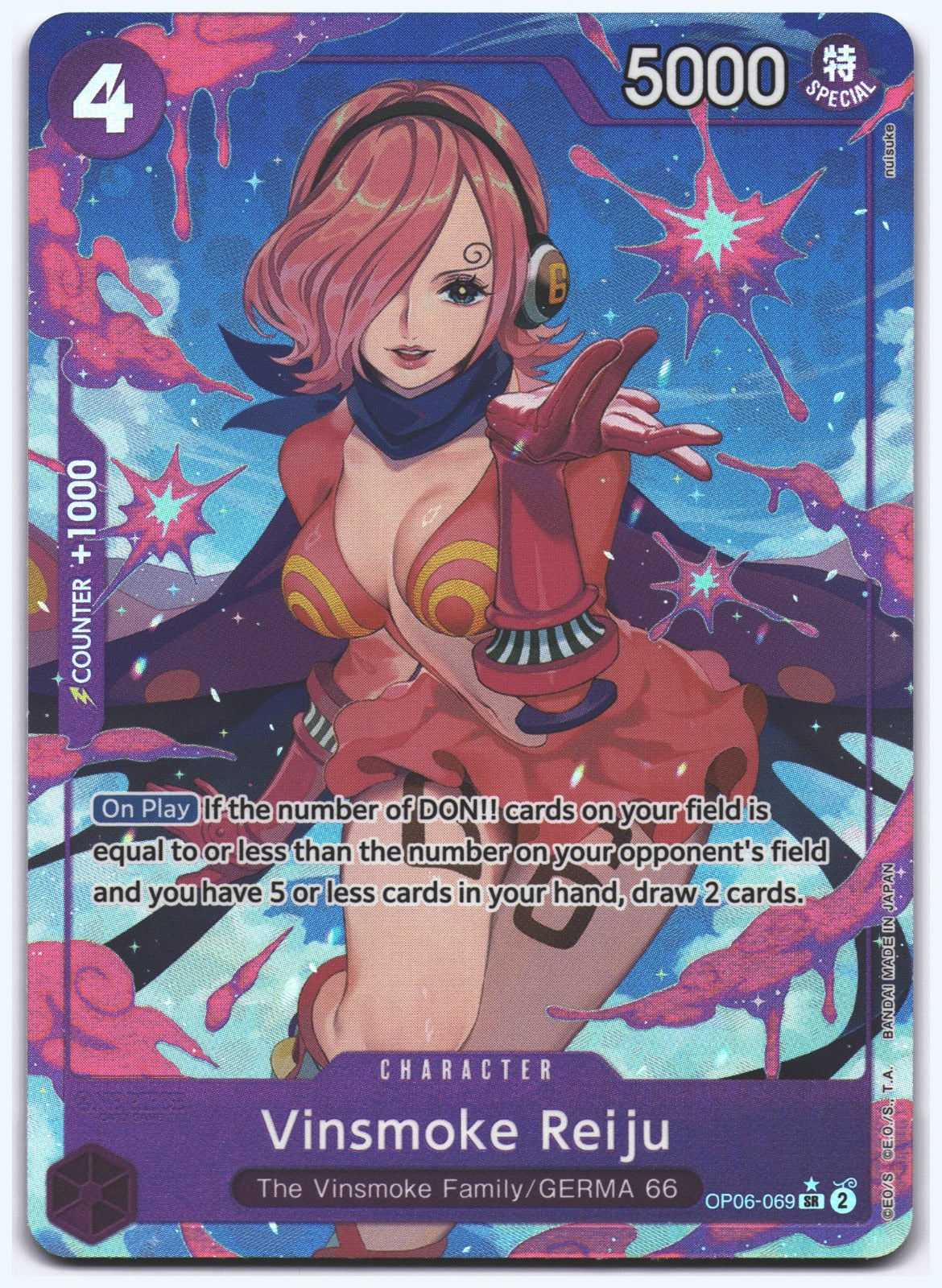 Vinsmoke Reiju (Alternate Art) SR Premium Booster -The Best- OP06-069 NM