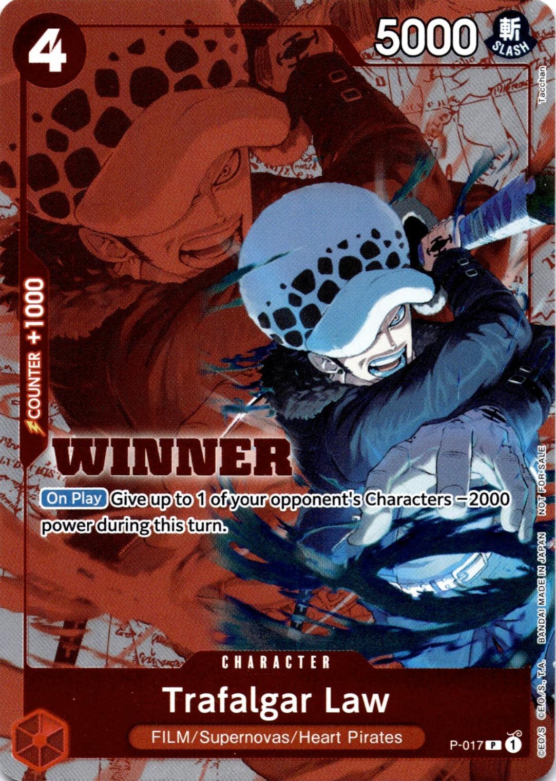 Trafalgar Law (Winner Pack Vol. 7) PR One Piece Promotion Cards P-017 NM