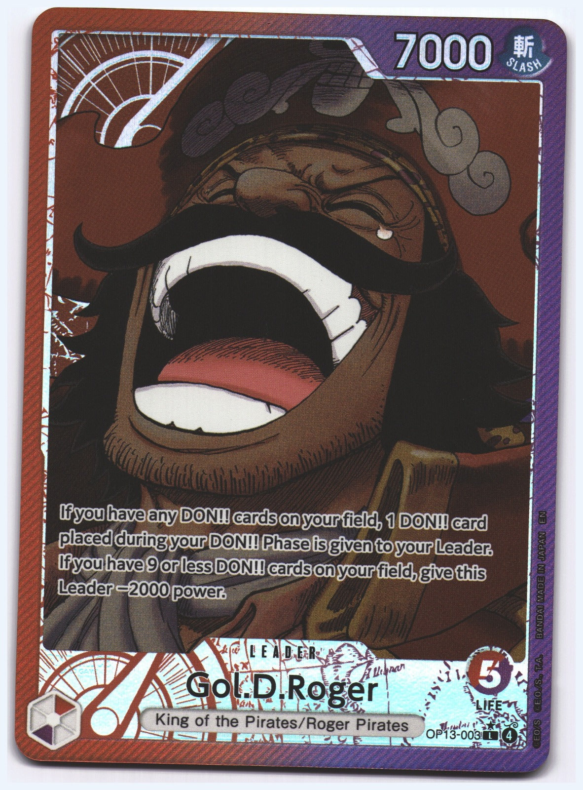 Gol.D.Roger (Jumbo) L One Piece Promotion Cards OP13-003 NM