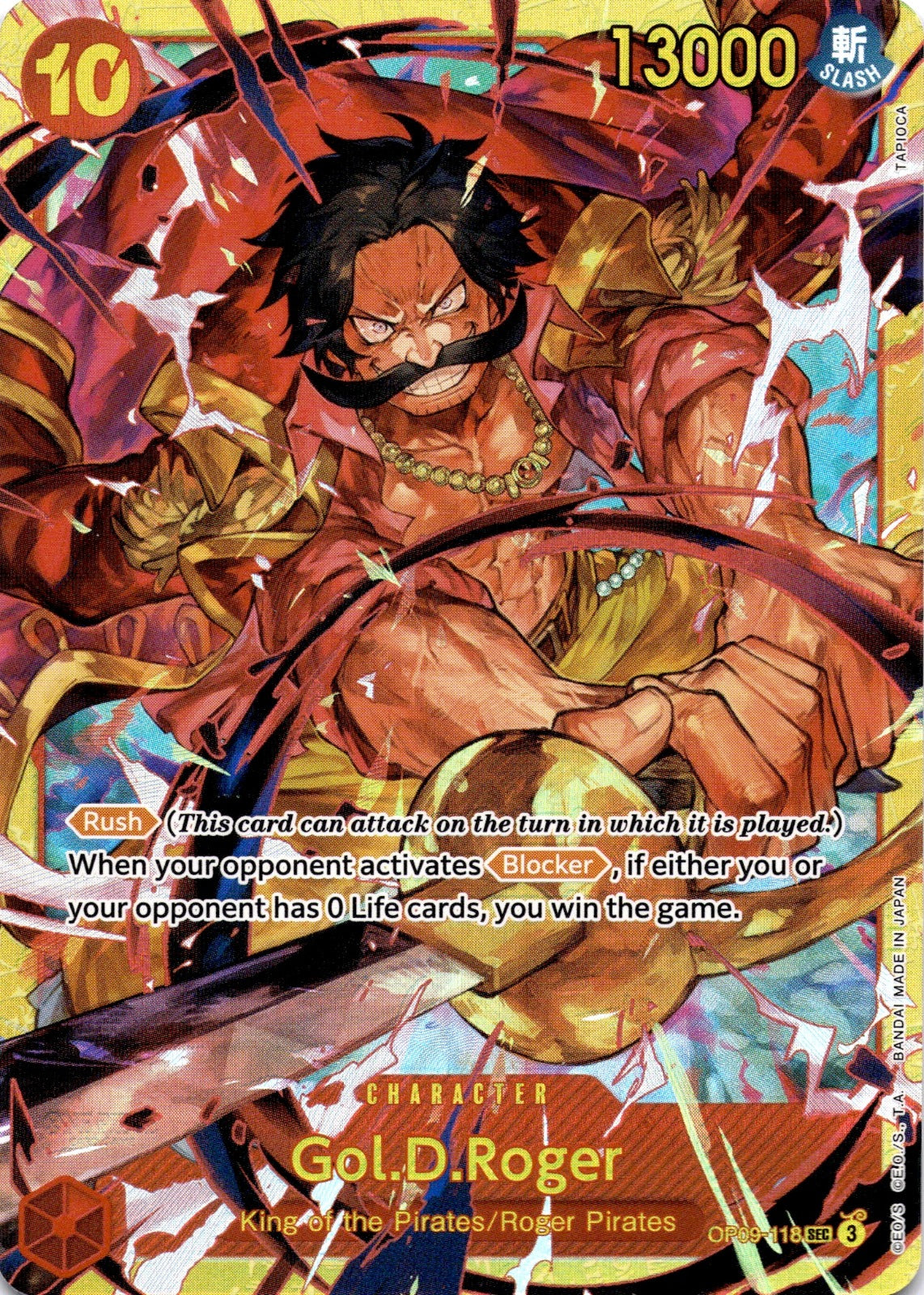 Gol.D.Roger SEC Emperors in the New World OP09-118 NM