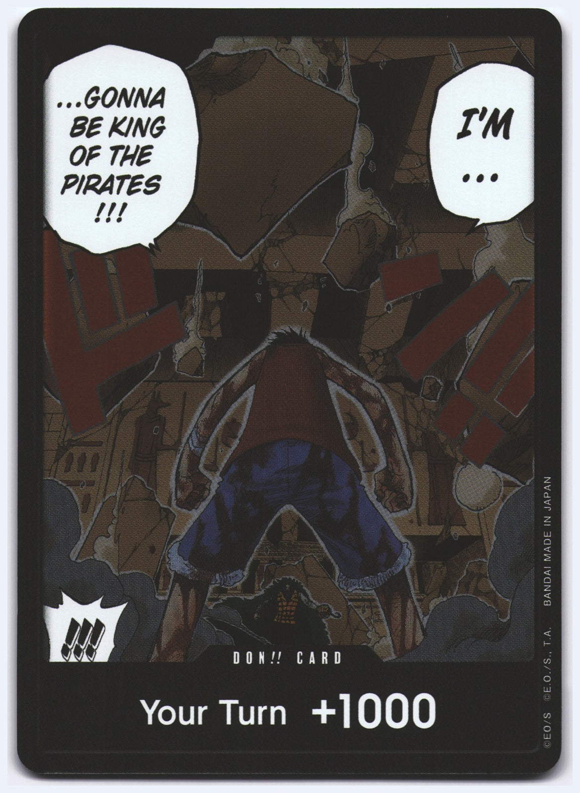 DON!! Card (Luffy vs. Crocodile) (Devil Fruits Collection Vol. 1) DON!! One Piece Promotion Cards NM