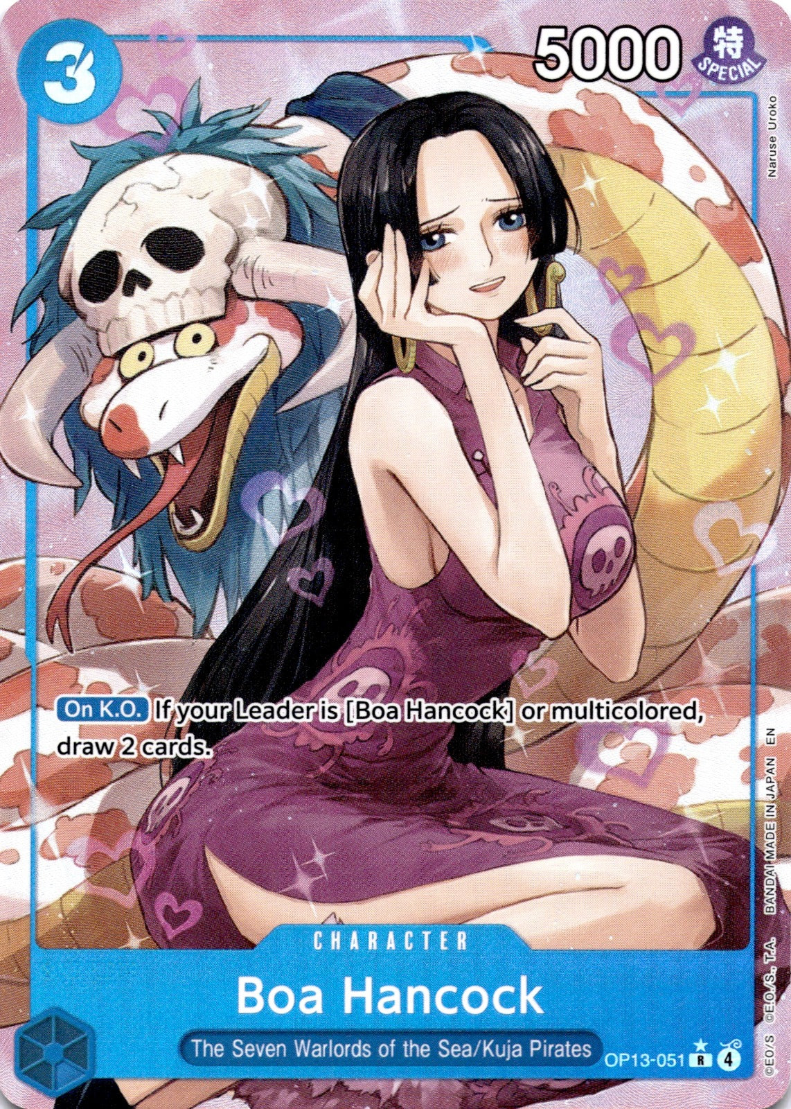 Boa Hancock (Alternate Art) R Carrying On His Will OP13-051 NM